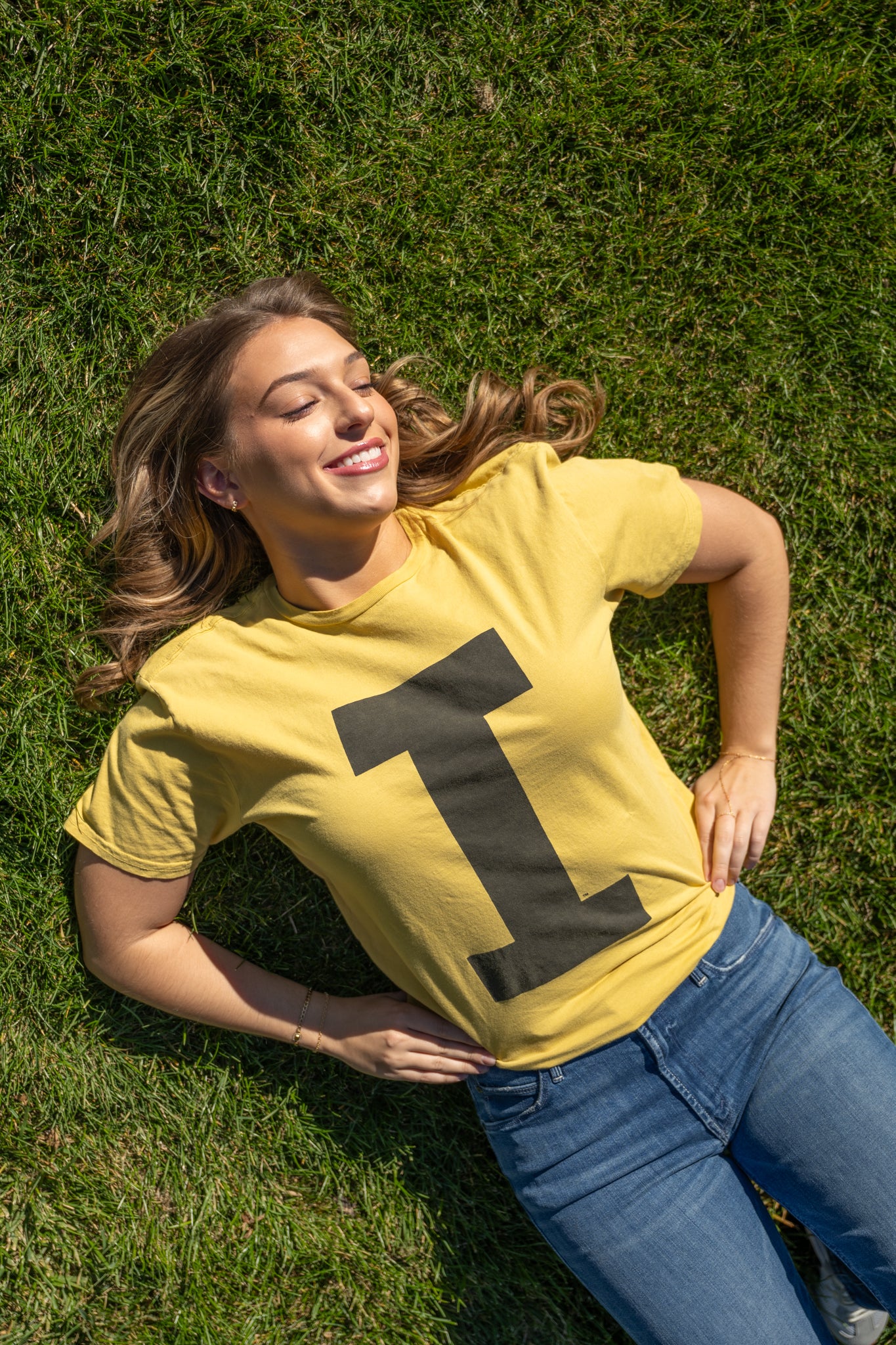 Retro Brand Varsity Collegiate "I" Iowa Tee