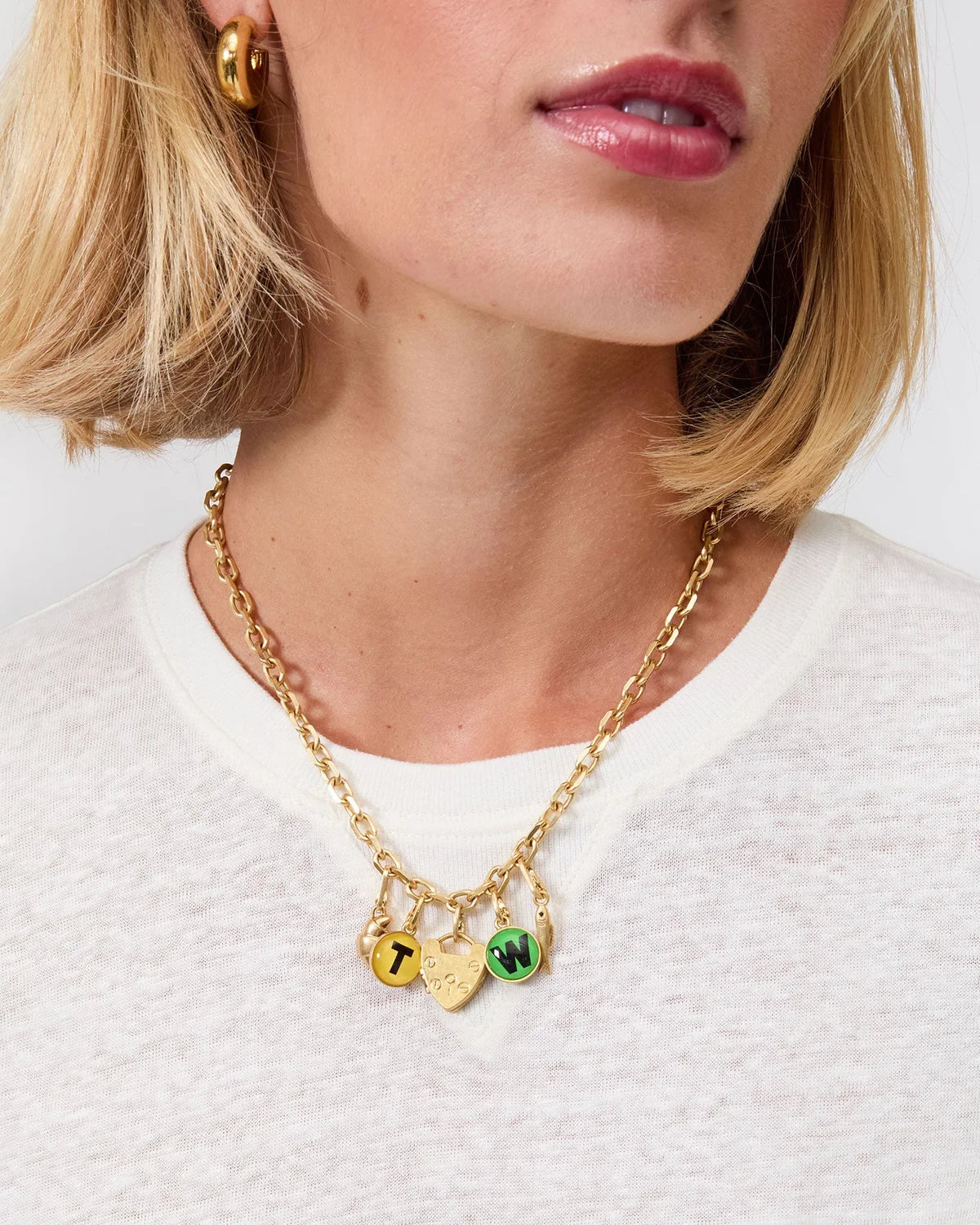 Clare V. Padlock Locket 100087