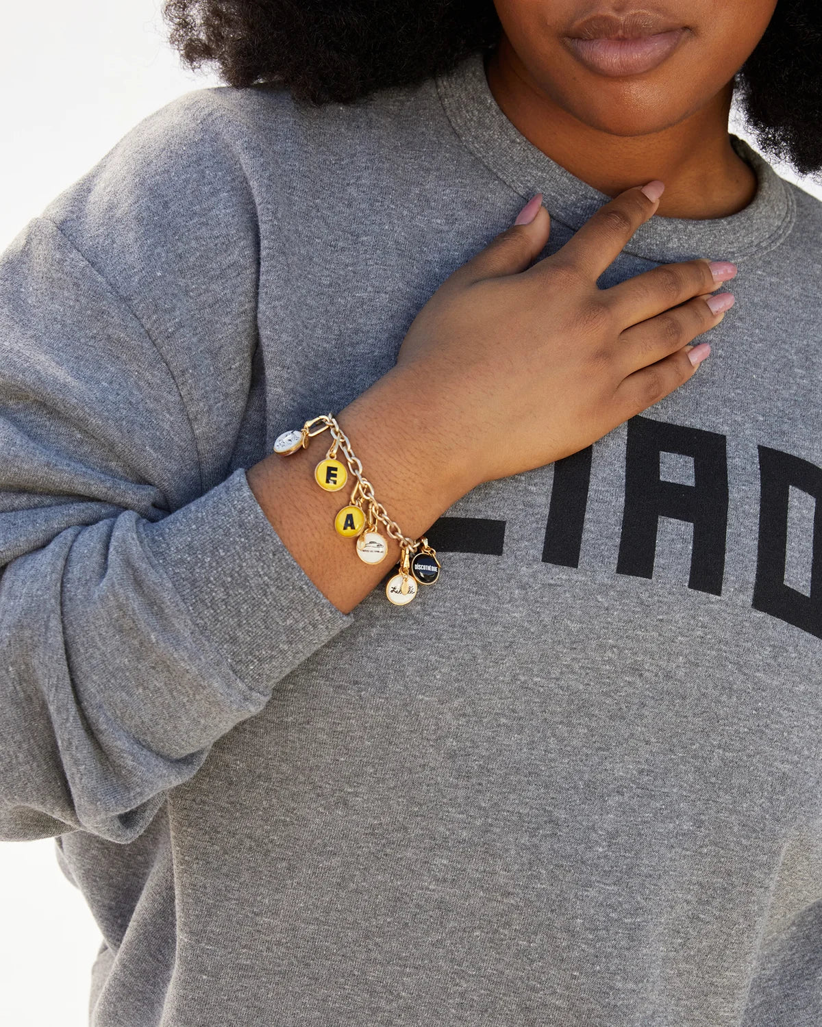 Clare V. Charm Chain Bracelet 100017