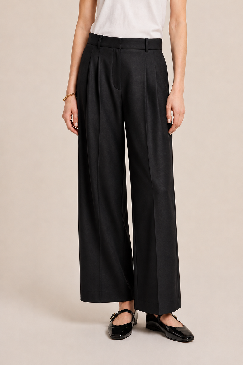 Velvet Karsyn Wool Menswear Pleated Pant