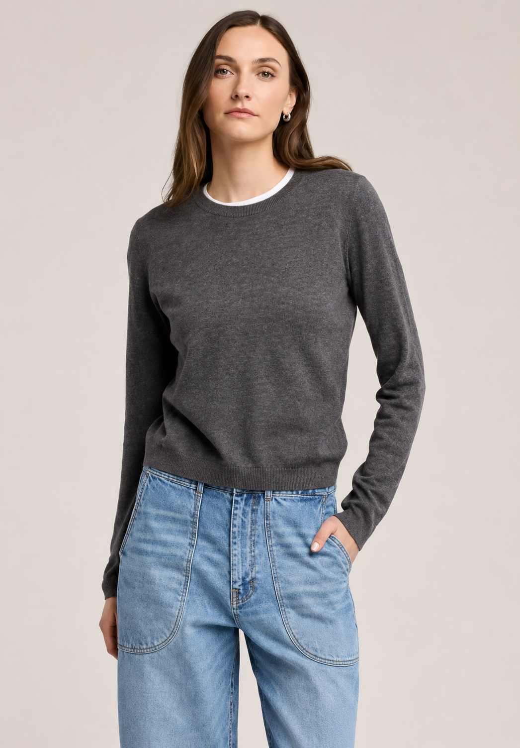 Velvet Roxy Cotton/Cashmere Sweater