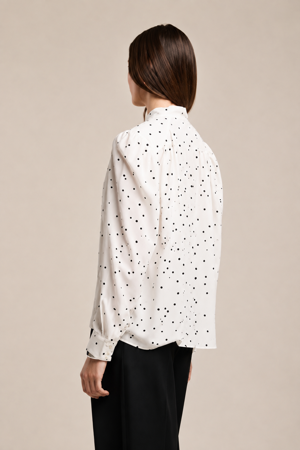 Velvet Alma Tie Neck Blouse