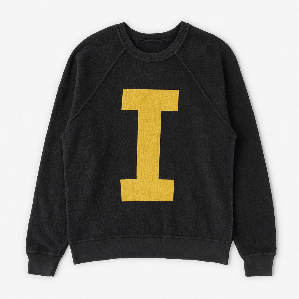 Retro Brand Inside Out "I" Full Length Sweatshirt