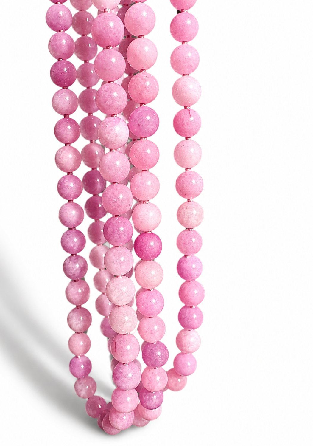 Anokhi Green Jade Necklace Pink Lavender NKK15