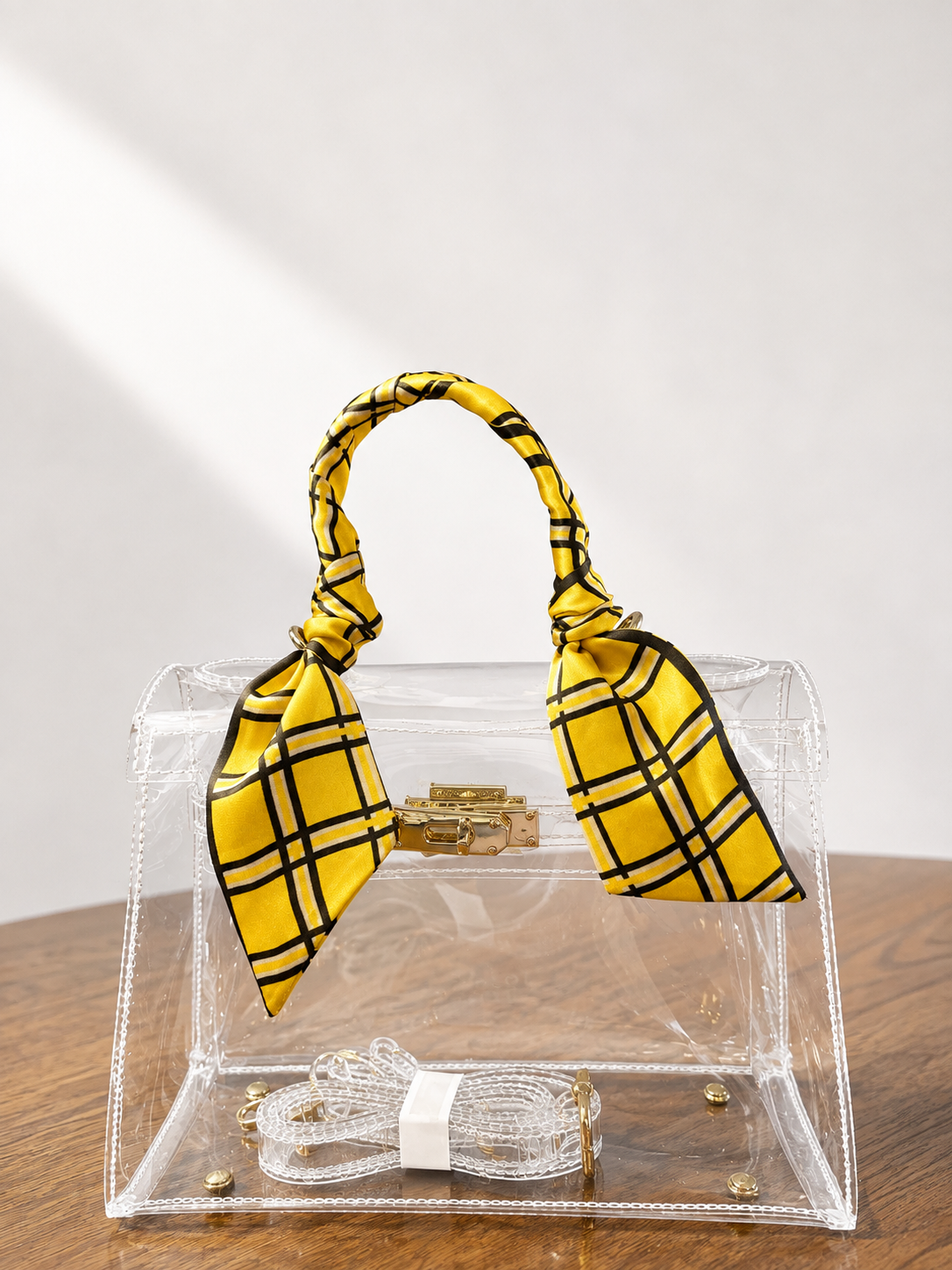 Jolie Franc Heritage Tote Stadium Bag with Highland Paid Pure Silk Twilly