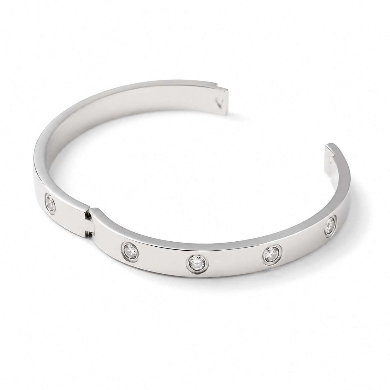 Nikki Smith Designs Corinne Silver Bangle Bracelet