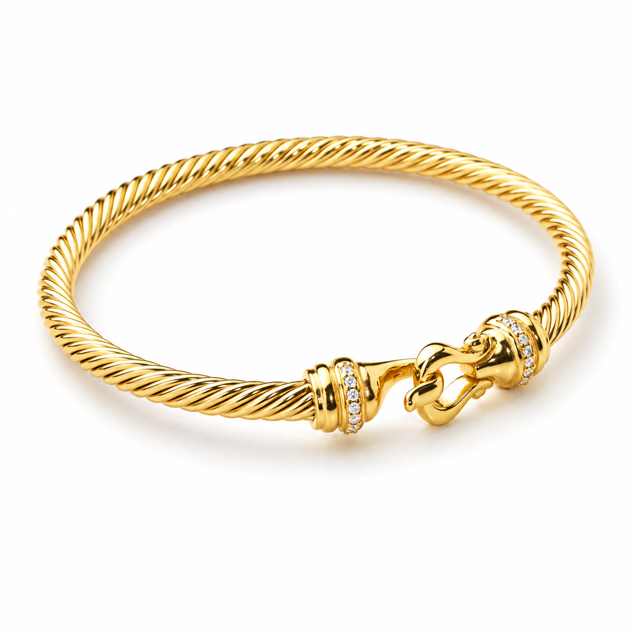 Nikki Smith Designs Arria Gold Latch Bangle