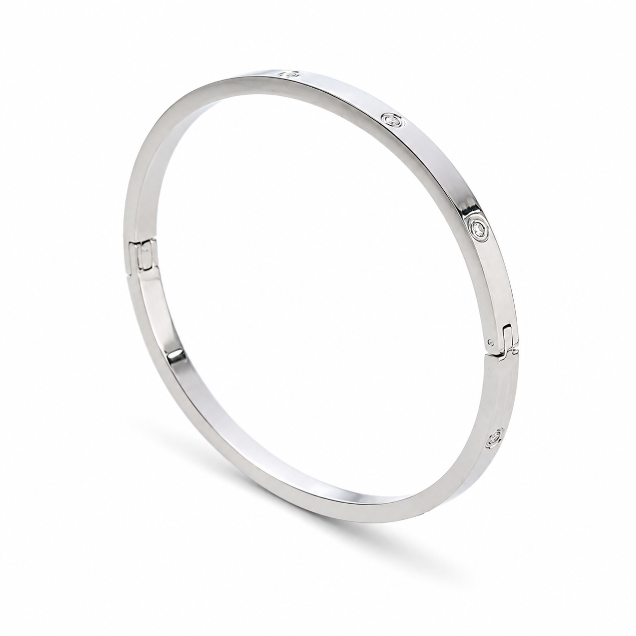 Nikki Smith Designs Mini Corinne Silver Bangle Bracelet