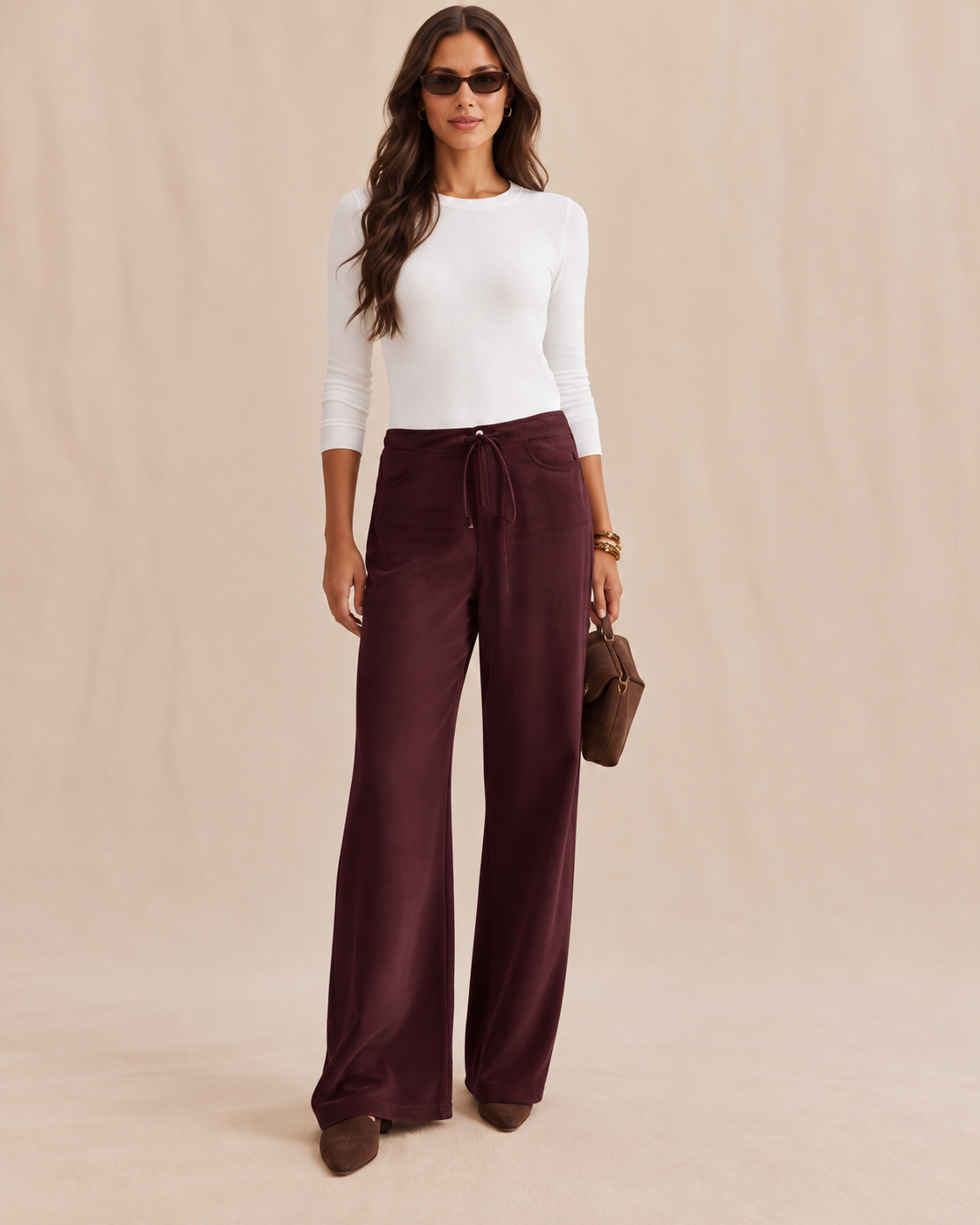 Splendid Lounge Denim Pant in Merlot RW4C830