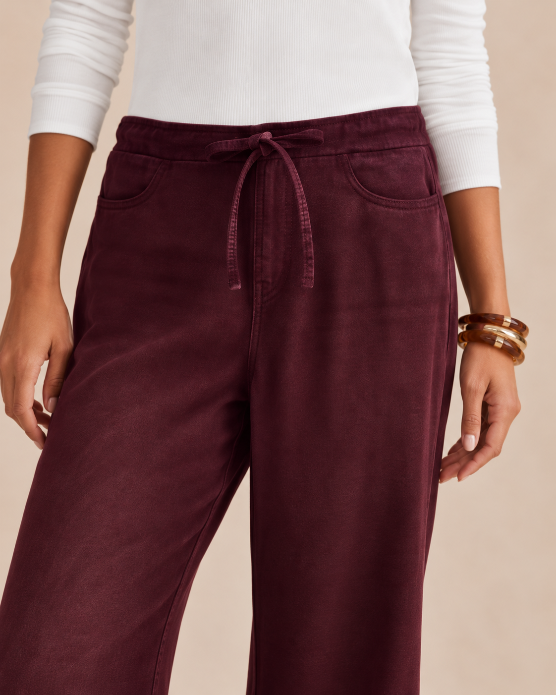 Splendid Lounge Denim Pant in Merlot RW4C830