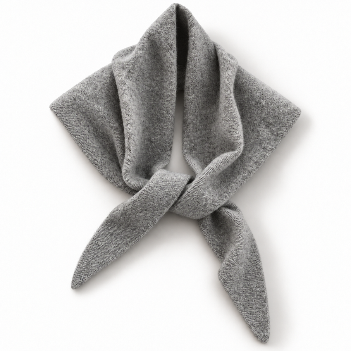 Catherine's Solid Knit Triangle Scarf D202