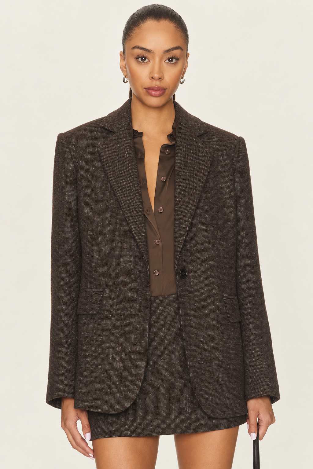 Elodie Perrin Tailored Boyfriend Blazer