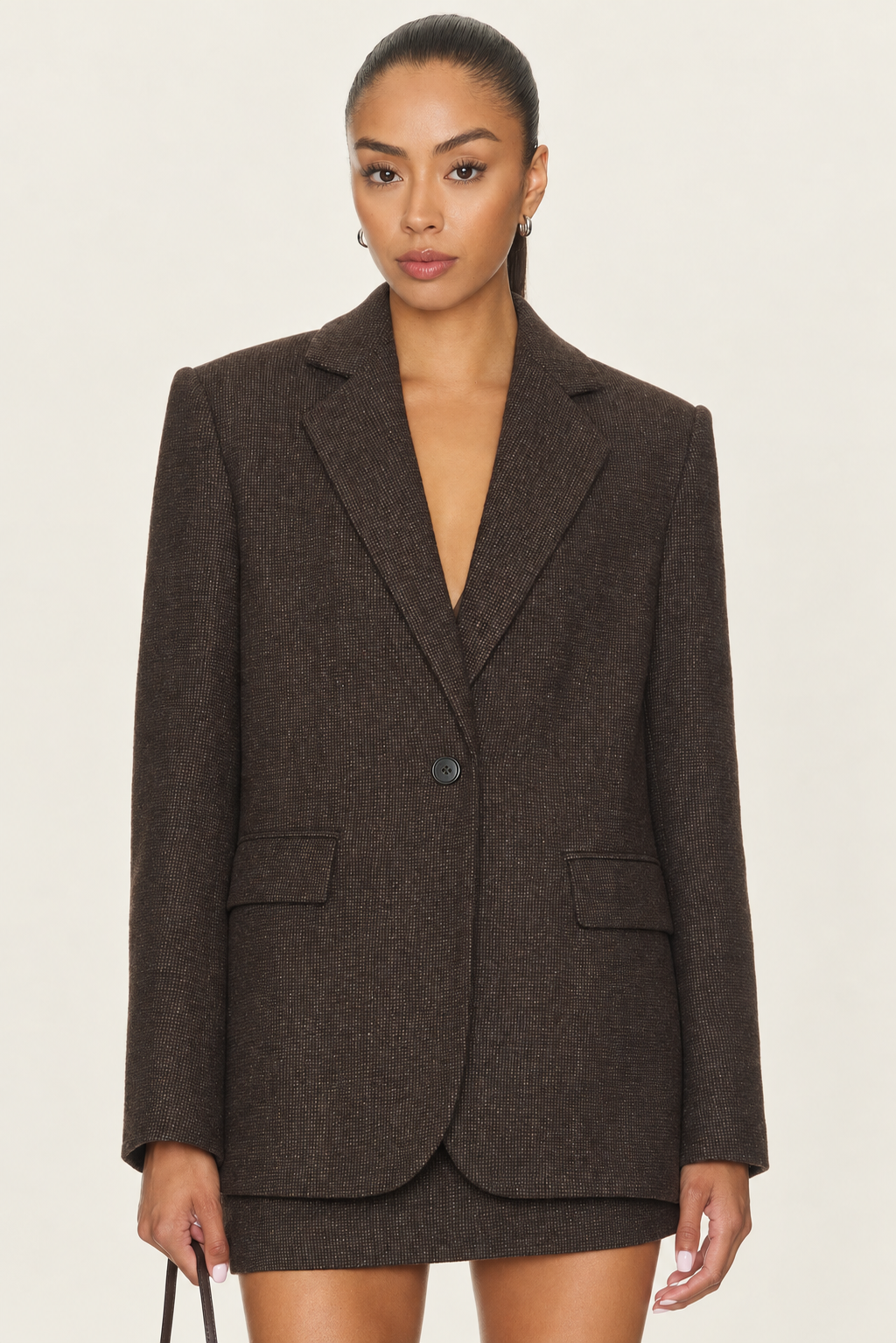 Elodie Perrin Tailored Boyfriend Blazer