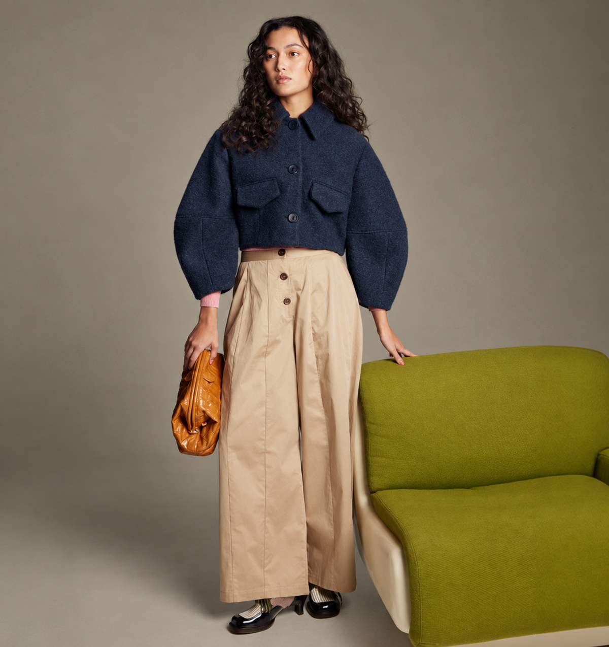 Chie Mihara Chanson Sculptural Muse Coat