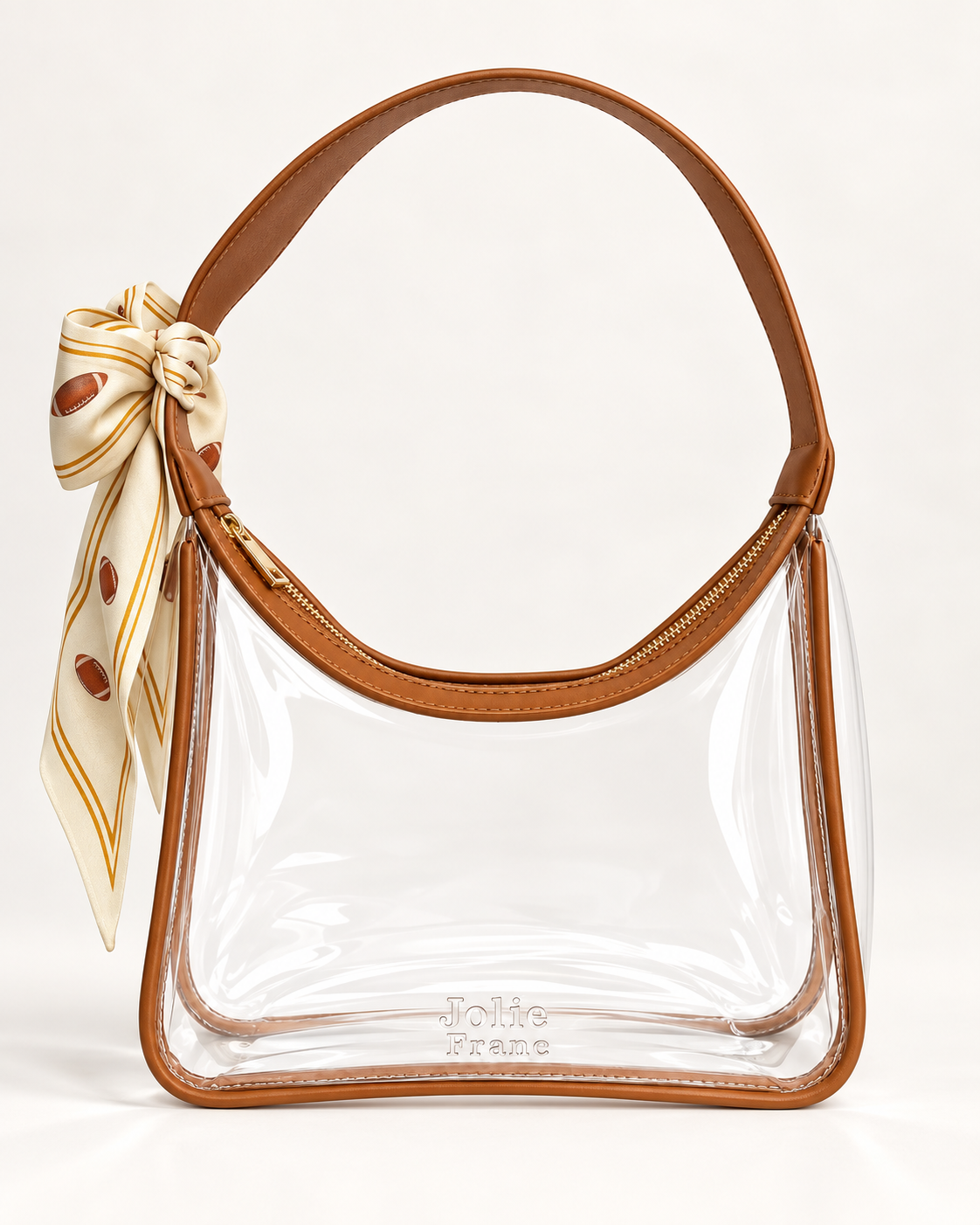 Jolie Franc Stadium Bags the Camelot Bag w/Silk Twilly