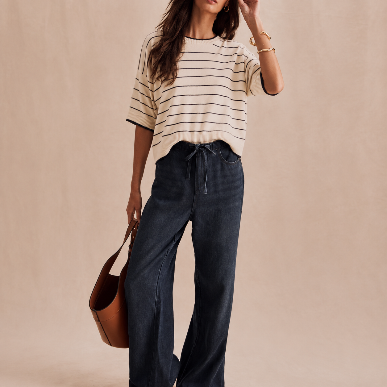 Splendid Georgie Short Sleeve Stripe Sweater RF6S612