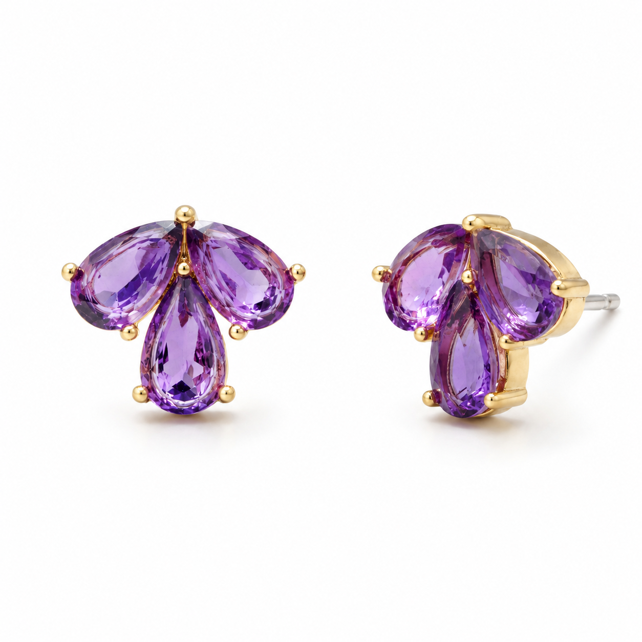 Heilo Jewelry Sophia Amethyst Earrings