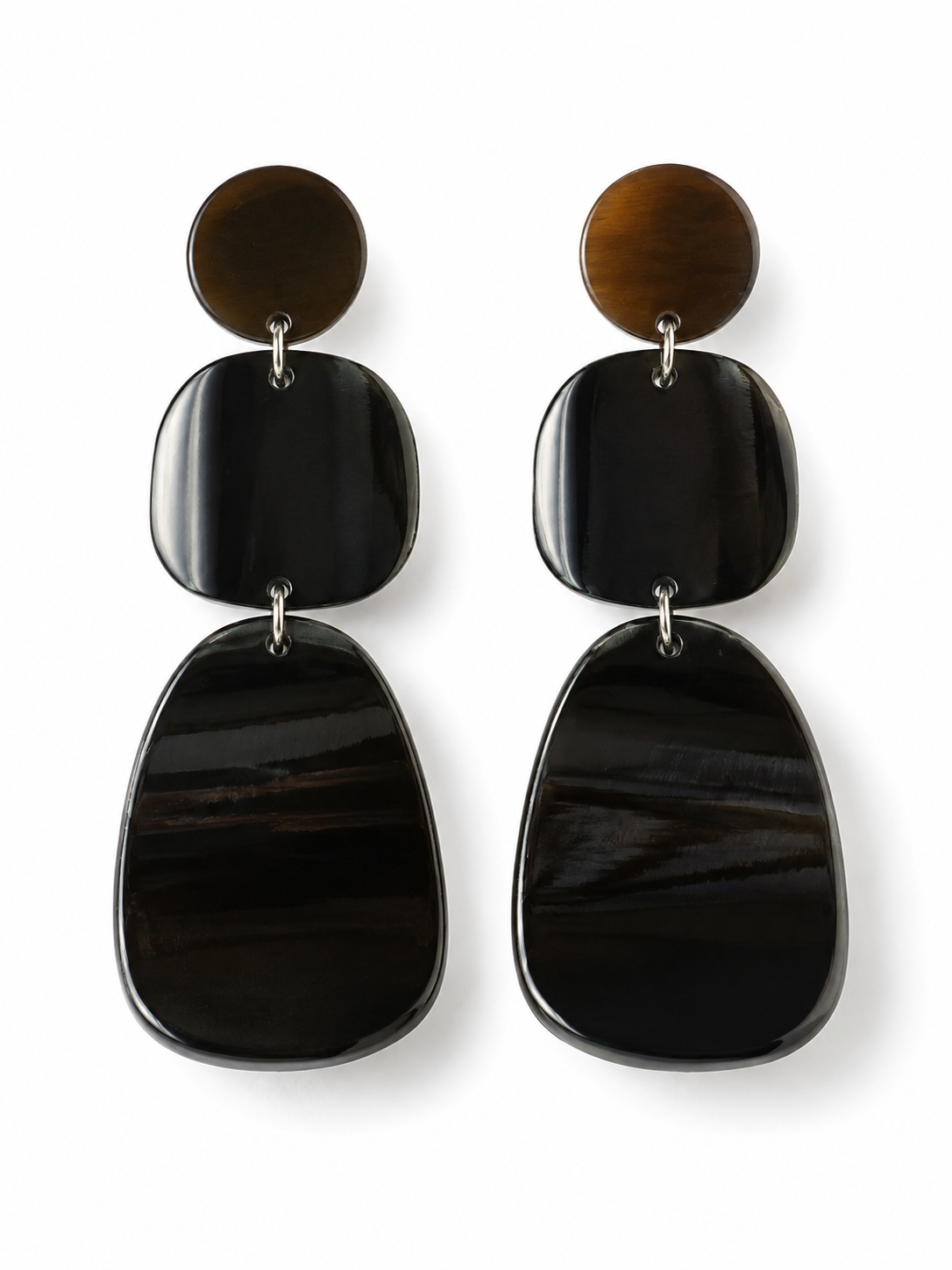 VIVO Genuine Horn Graduated Ovals Honey Horn CTE137