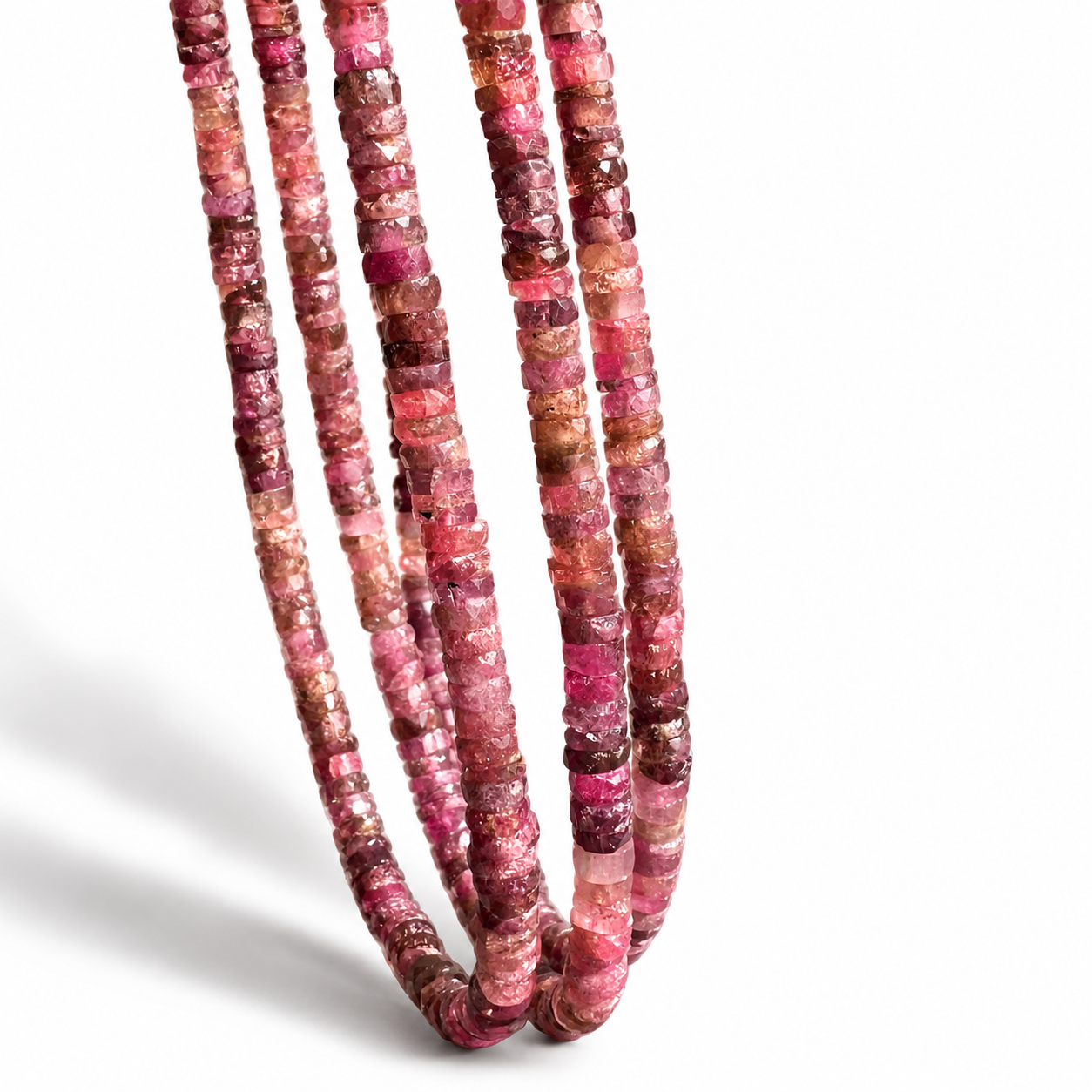 Anokhi Green Pink Tourmaline Ombre Necklace NKB137C