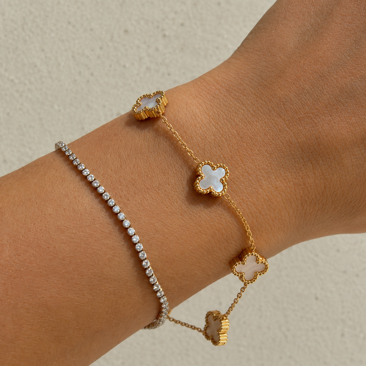 Nikki Smith Designs Mini White Flora Bracelet