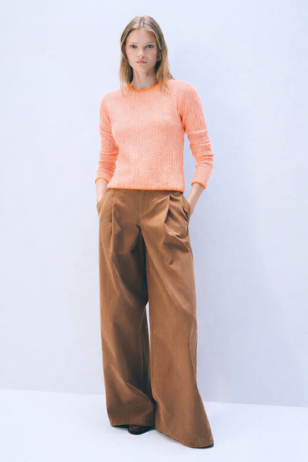 White + Warren Cashmere Textured Crewneck 21798