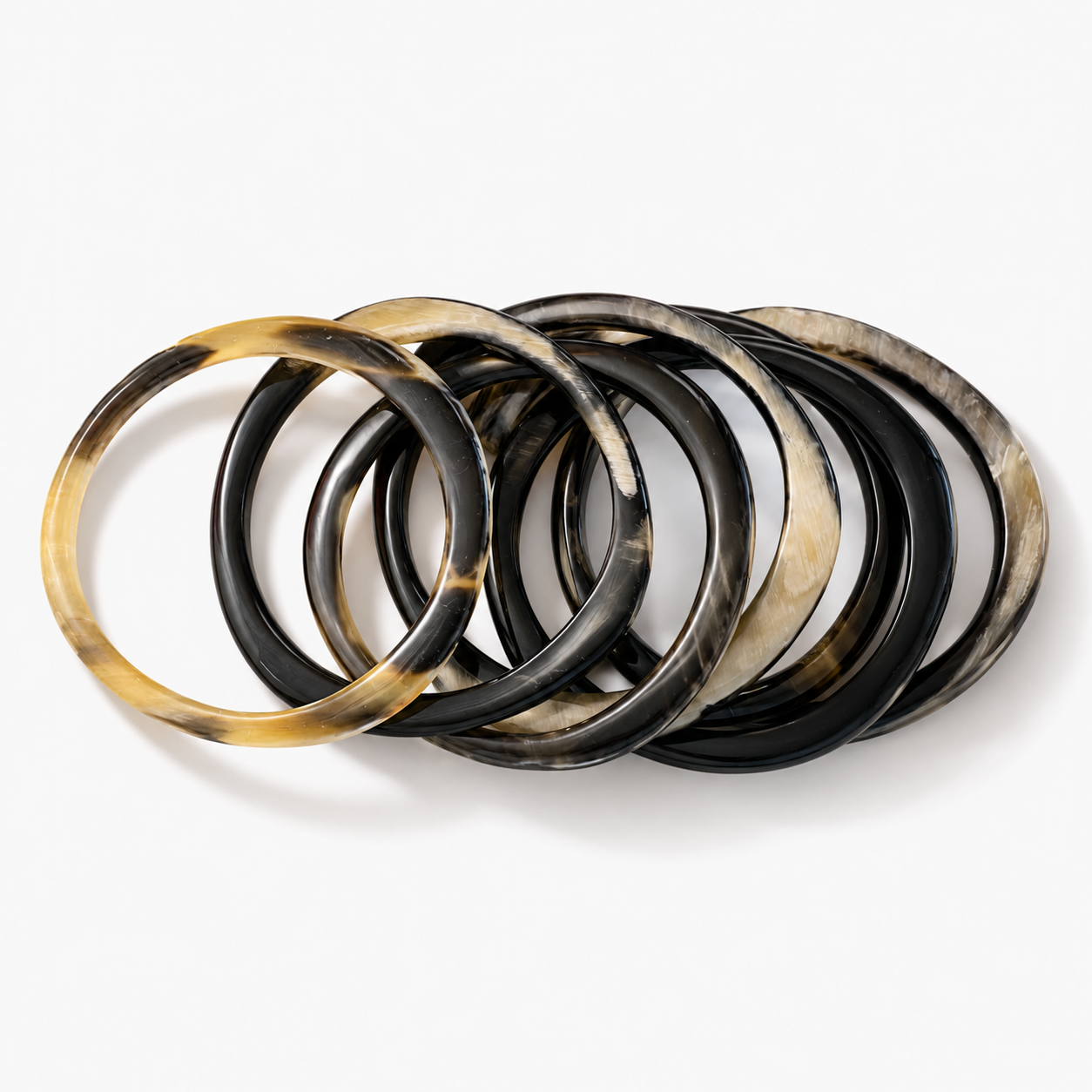VIVO Natural Horn Bangle Set of 7 CTB133