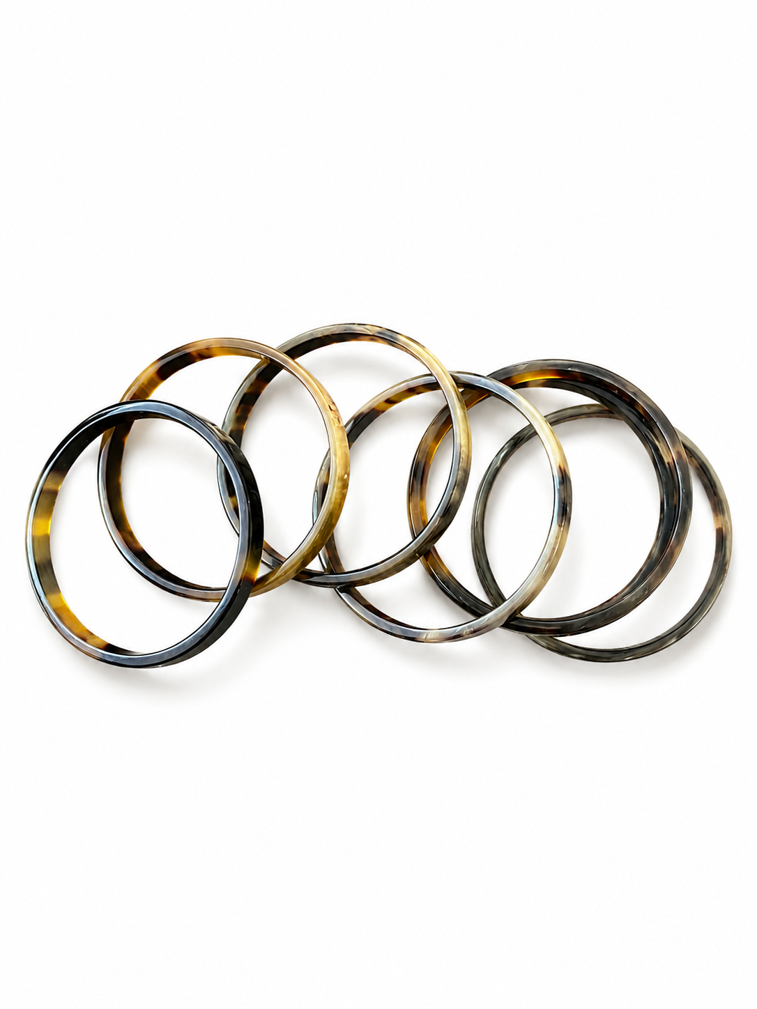 VIVO Natural Horn Bangle Set of 7 CTB103