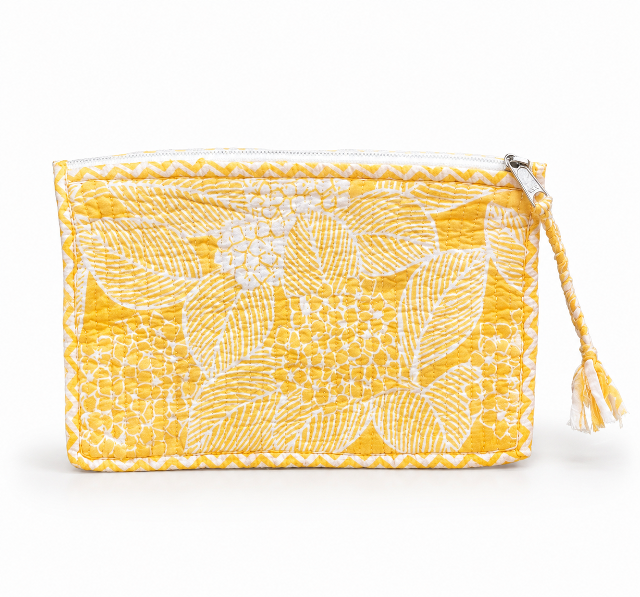 By The Sea Organics Blockprint Beauty Pouch