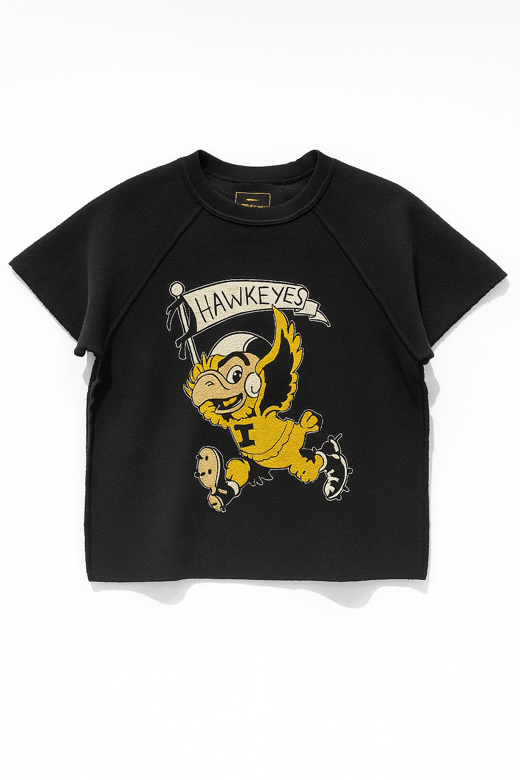Retro Brand Inside Out Pennant Herky Sliced Short Sleeve Sweatshirt
