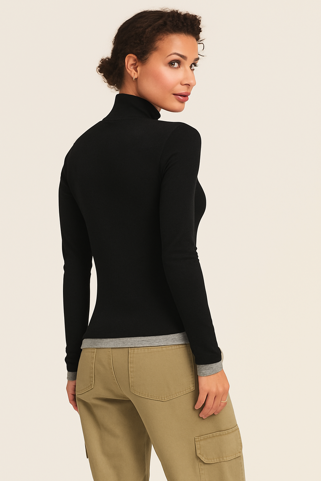 Velvet Linden Long Sleeve Mock Neck Top