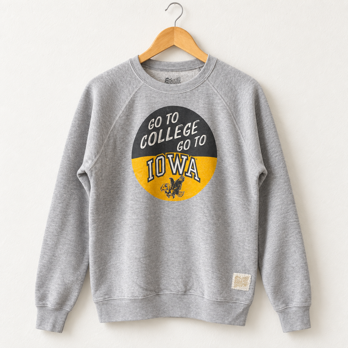 Retro Brand Go to College Go to Iowa Vintage Sweatshirt