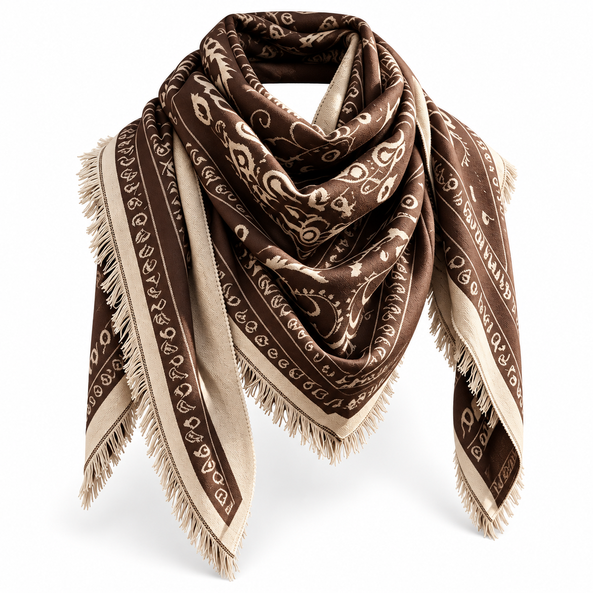 Catherine's Wool/Viscose Brushed Large Triangle Scarf TR-2