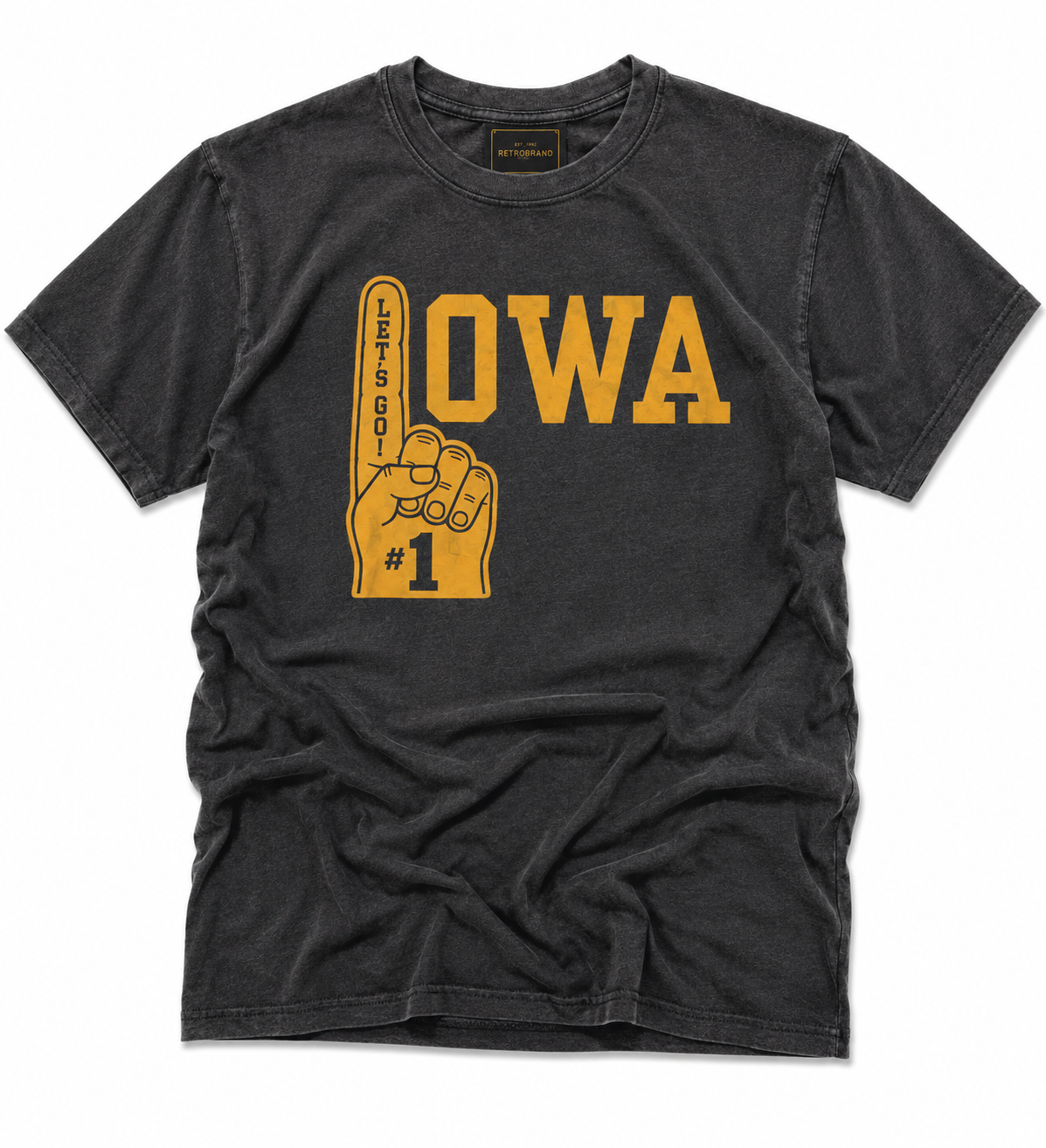 Retro Brand Black Label Exclusive Iowa Business in Front, Party in the Back Tee