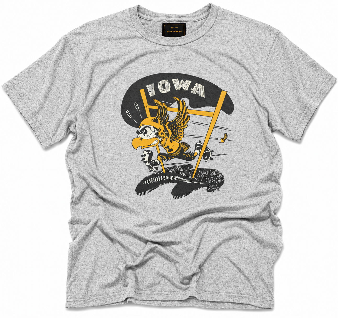 Retro Brand Black Label Exclusive Iowa "Touchdown Herky" Tee