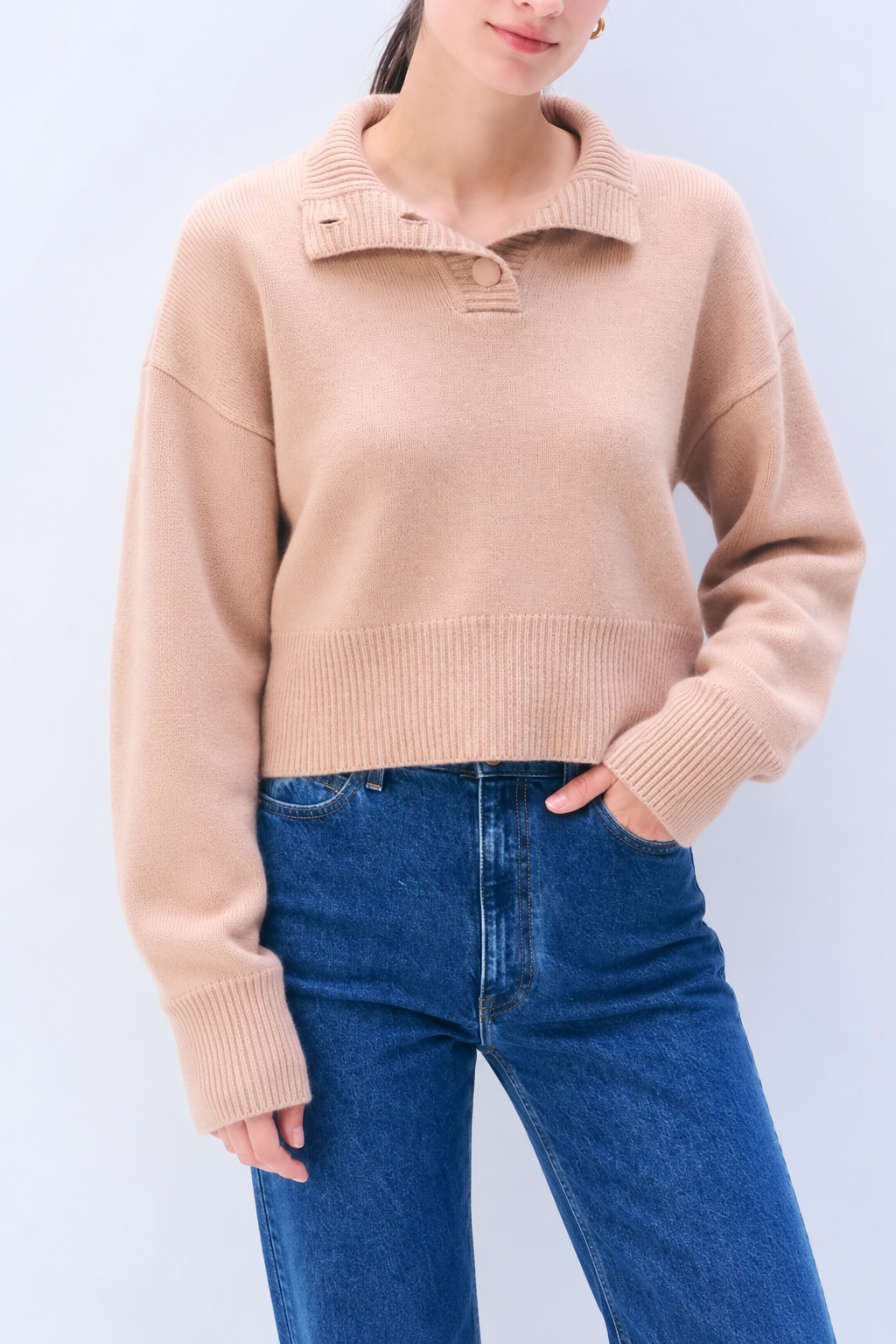 White + Warren Cashmere Blend High Neck Sweater 21864