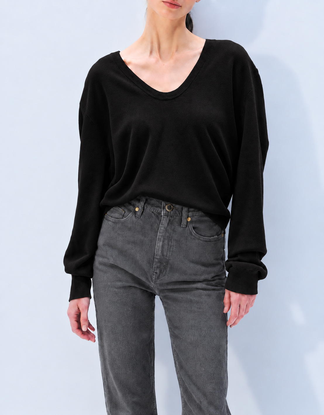 White + Warren Cashmere Scoop Sweater 21958