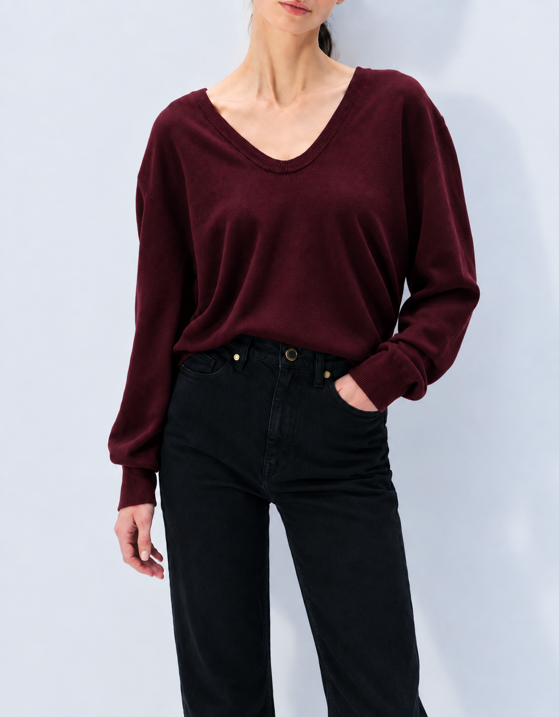 White + Warren Cashmere Scoop Sweater 21958