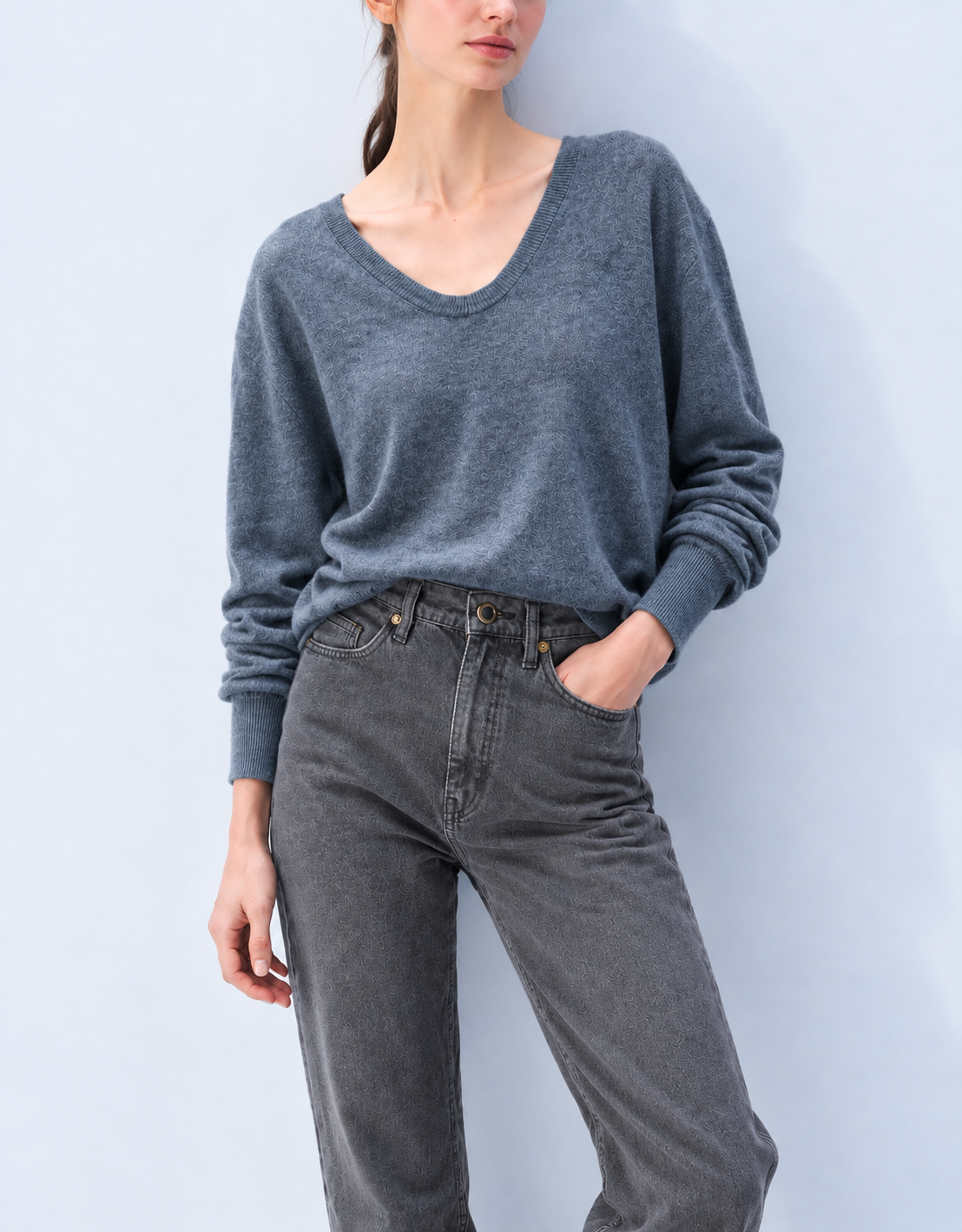 White + Warren Cashmere Scoop Sweater 21958