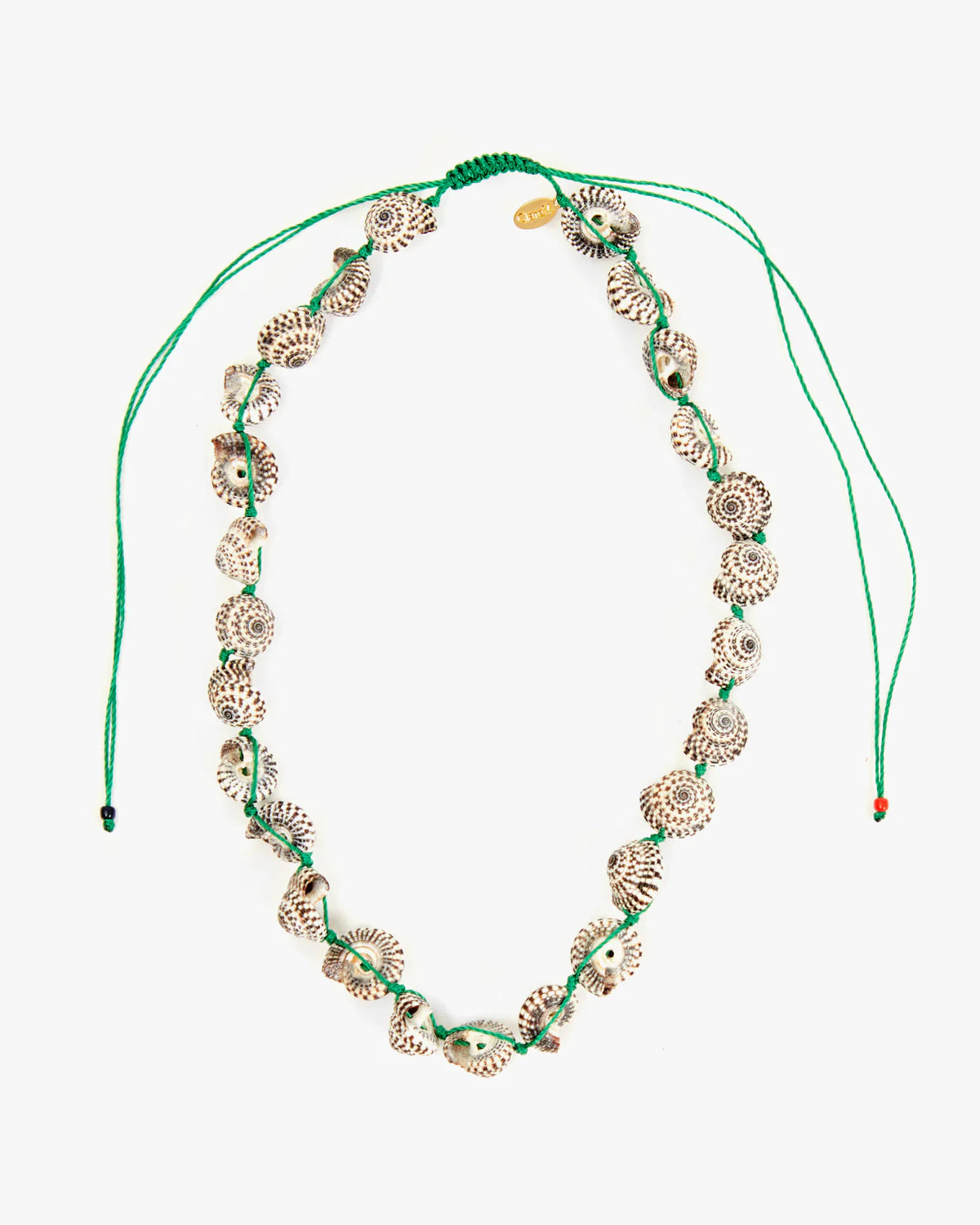 Clare V Checker Shell Necklace JW-NC-NL-100143