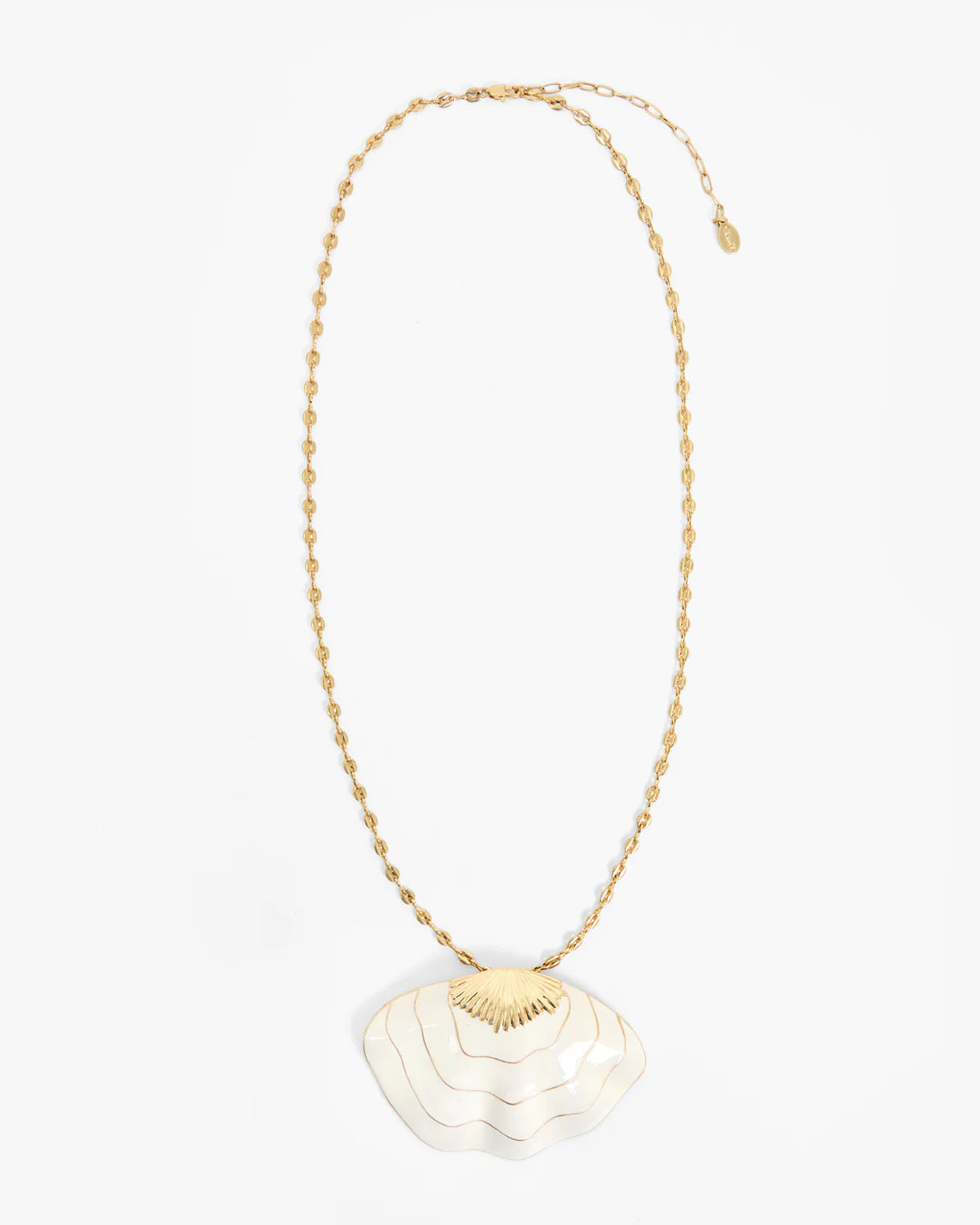 Clare V. Clamshell Pendant Necklace CVJ1000880
