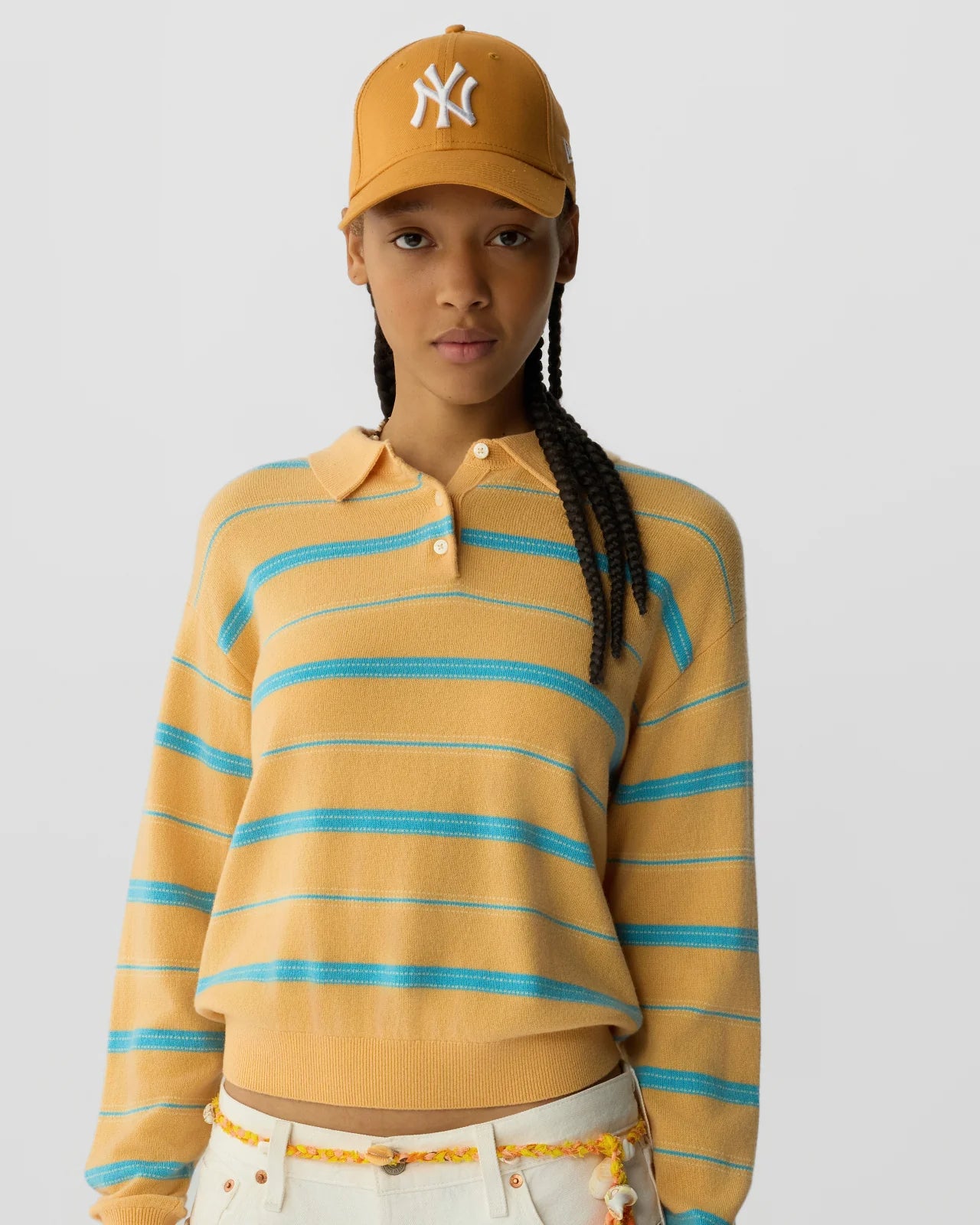 Guest in Residence Collegiate Stripe Polo