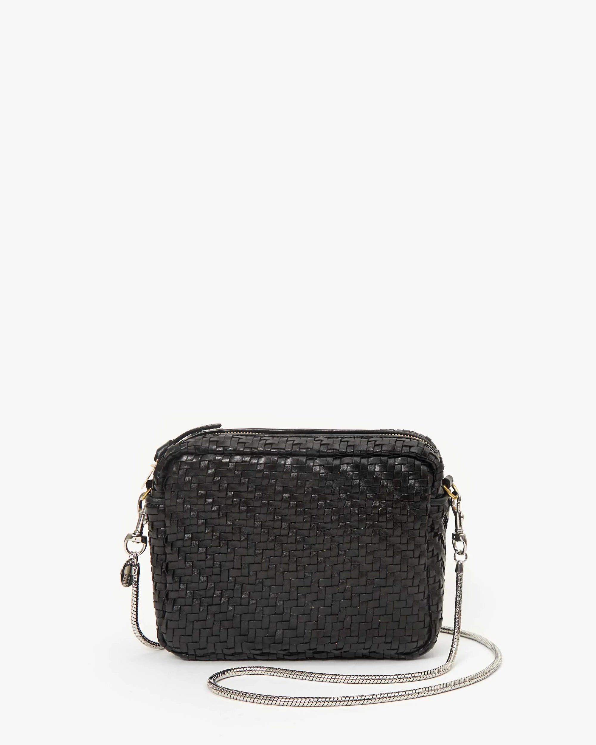 Clare V. Crossbody Strap Snake Chain Silver SG-ST-CB-100122