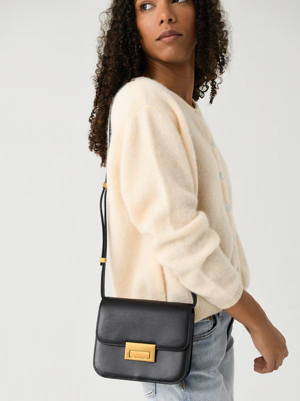 Loeffler Randall Desi Black Leather Crossbody