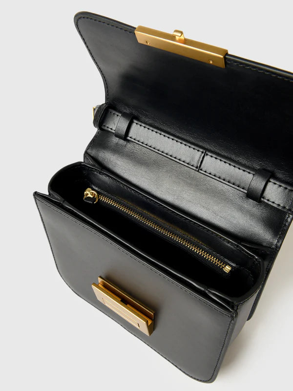 Loeffler Randall Desi Black Leather Crossbody