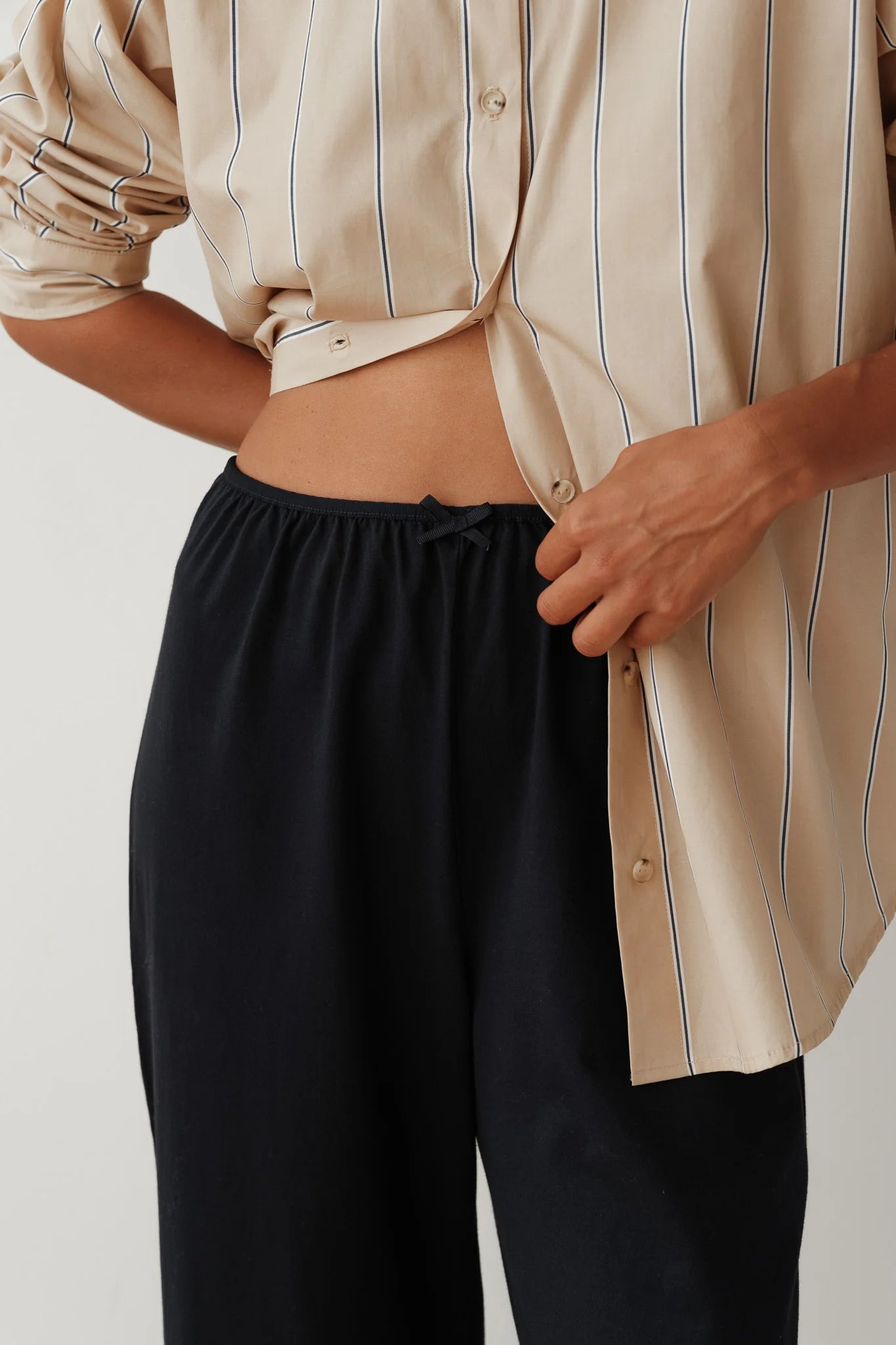 DONNI. The Jersey Bow Simple Pant 2047052