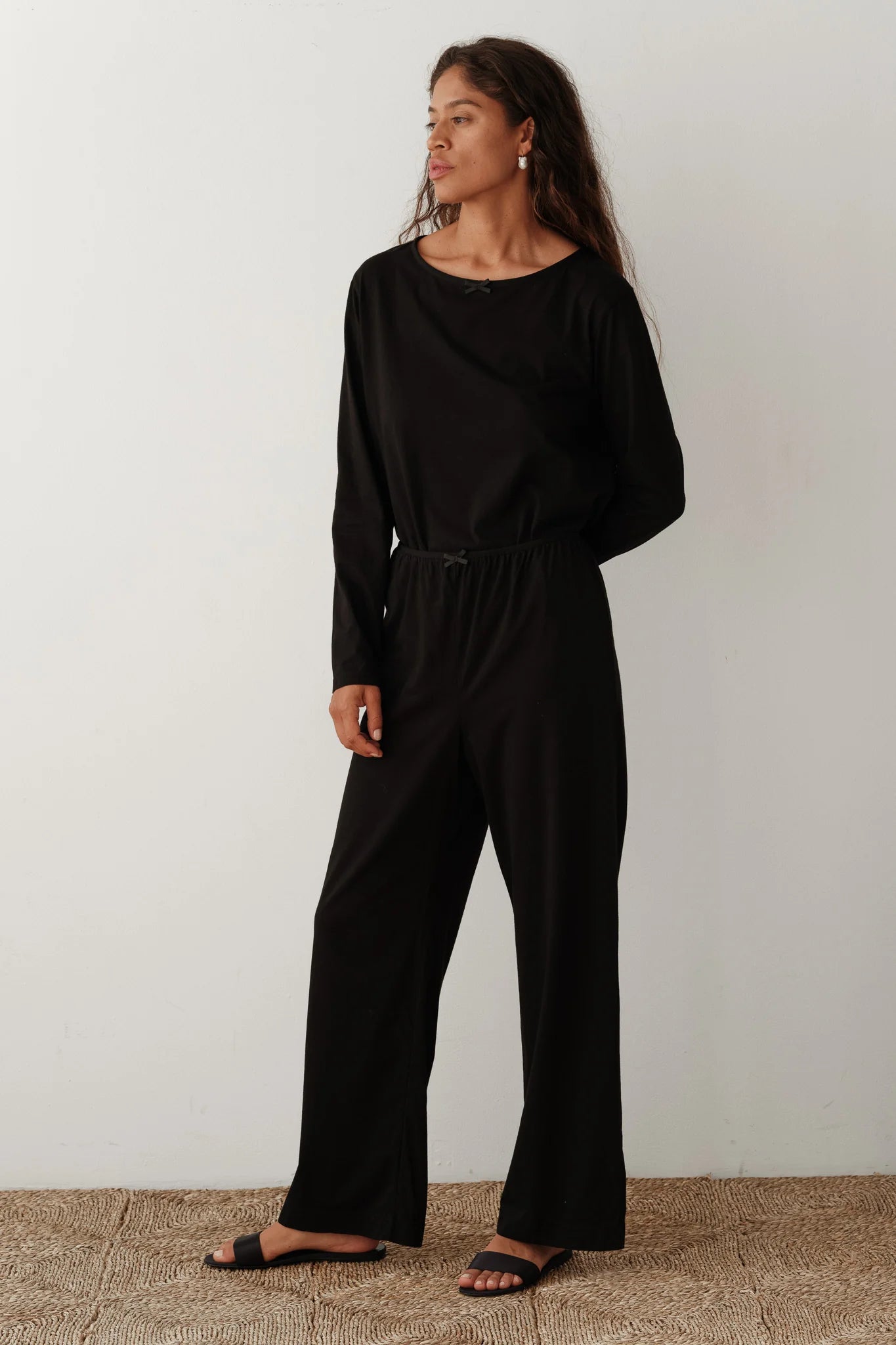 DONNI. The Jersey Bow Simple Pant 2047052