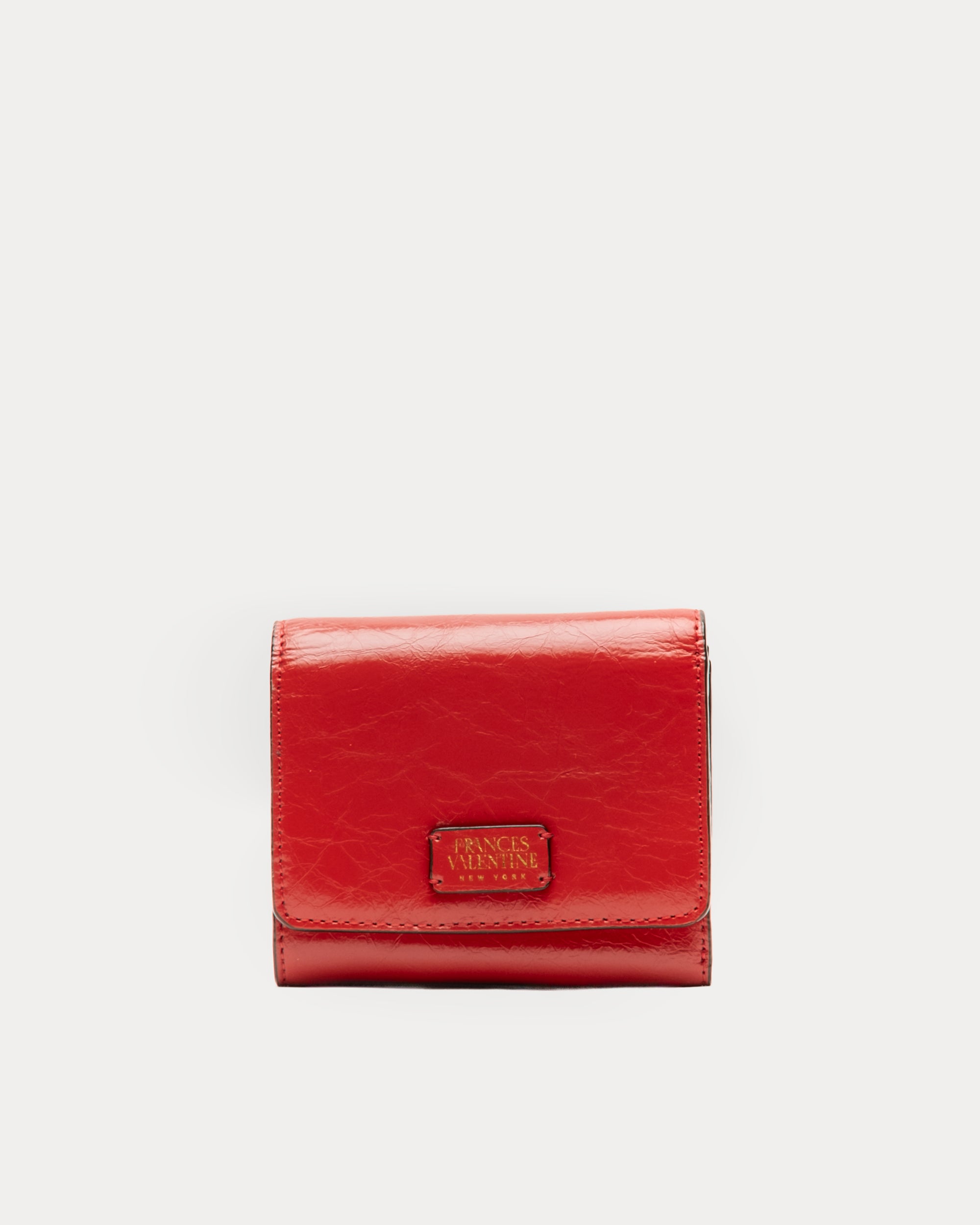 Frances Valentine Perfect Wallet Crinkled Leather