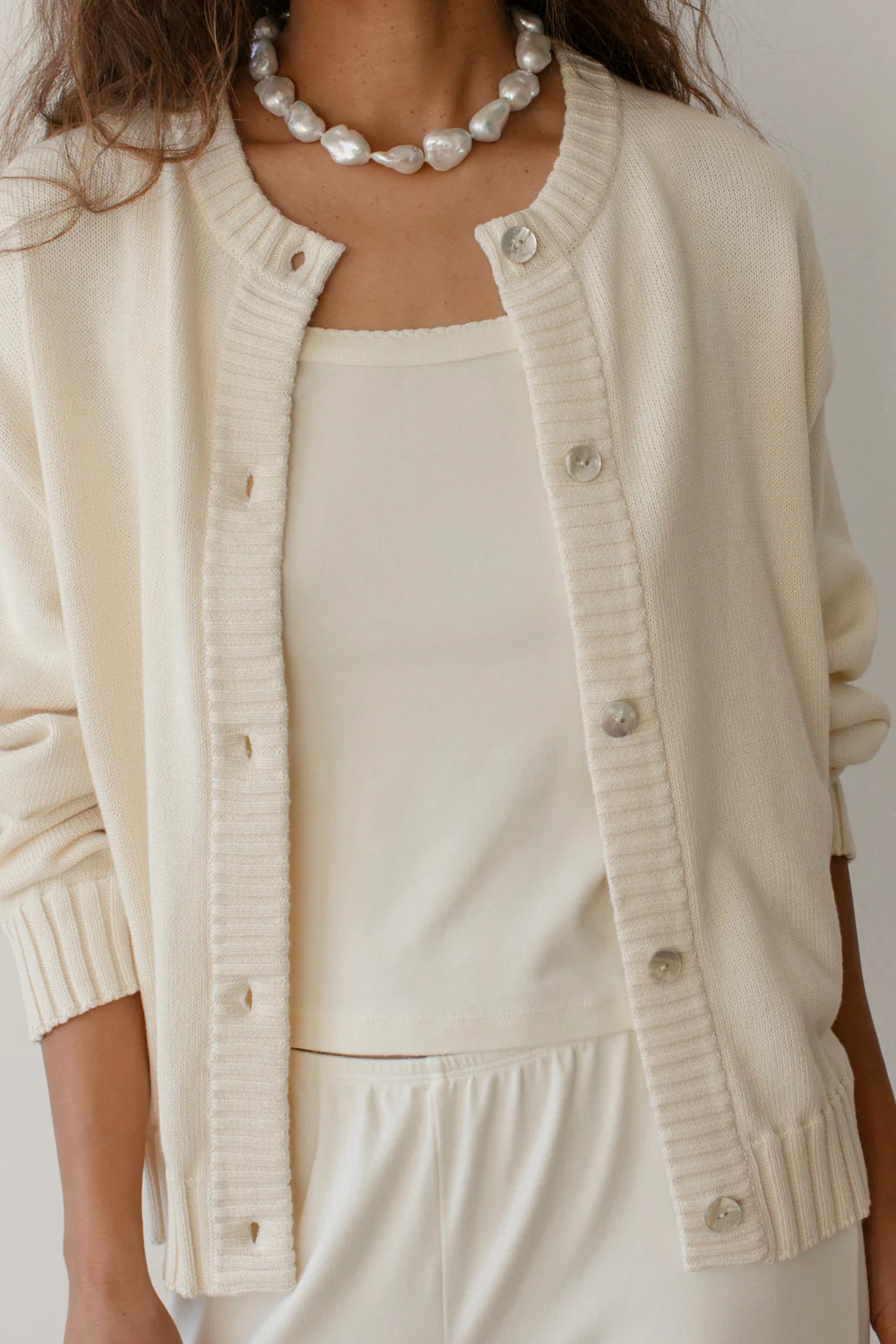 DONNI. The Cotton Knit Cardigan