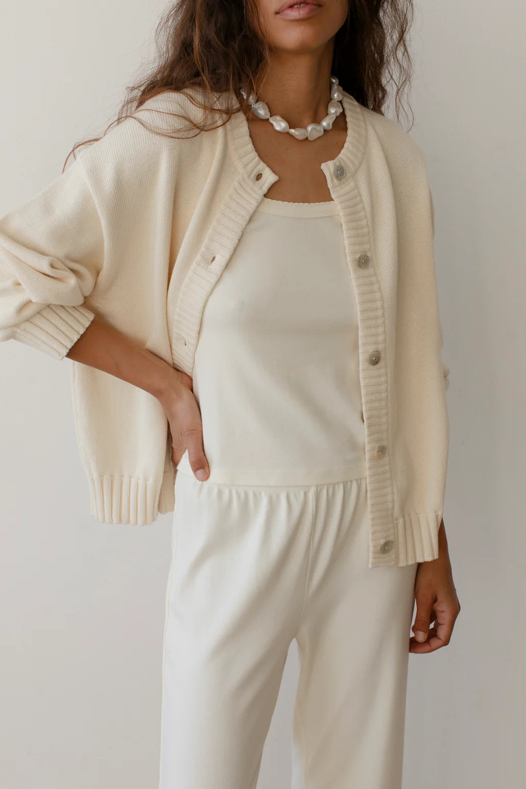 DONNI. The Cotton Knit Cardigan