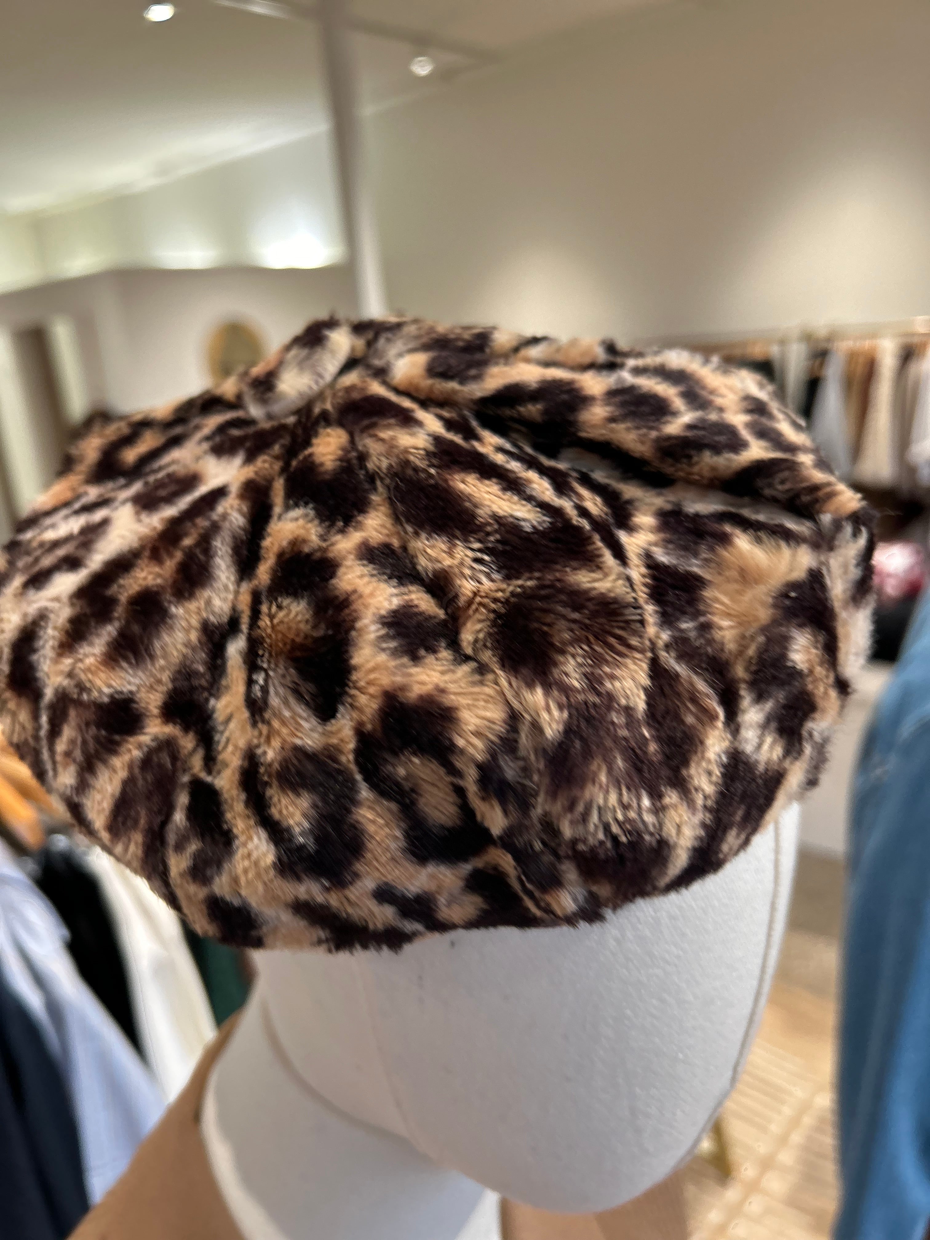 Paris Flea Market #87 Leopard Beret